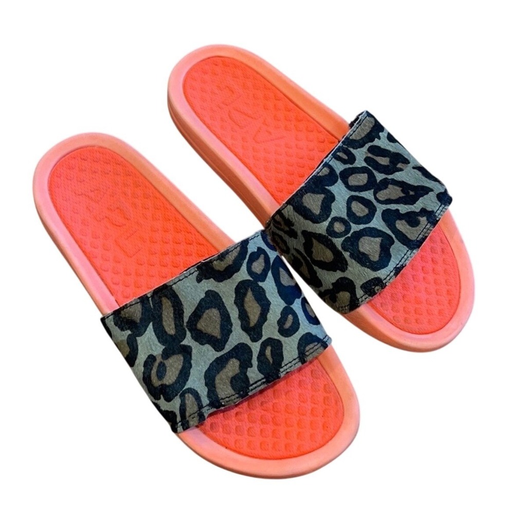 APL Athletic Propulsion Lab Iconic Slide Magma Black Panther Calf Hair Mango 8